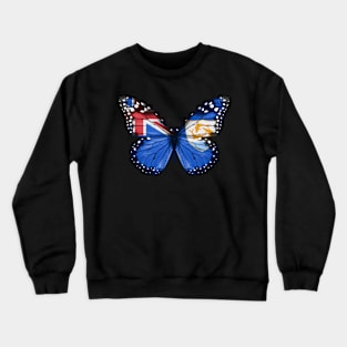 Anguillan Flag  Butterfly - Gift for Anguillan From Anguilla Crewneck Sweatshirt